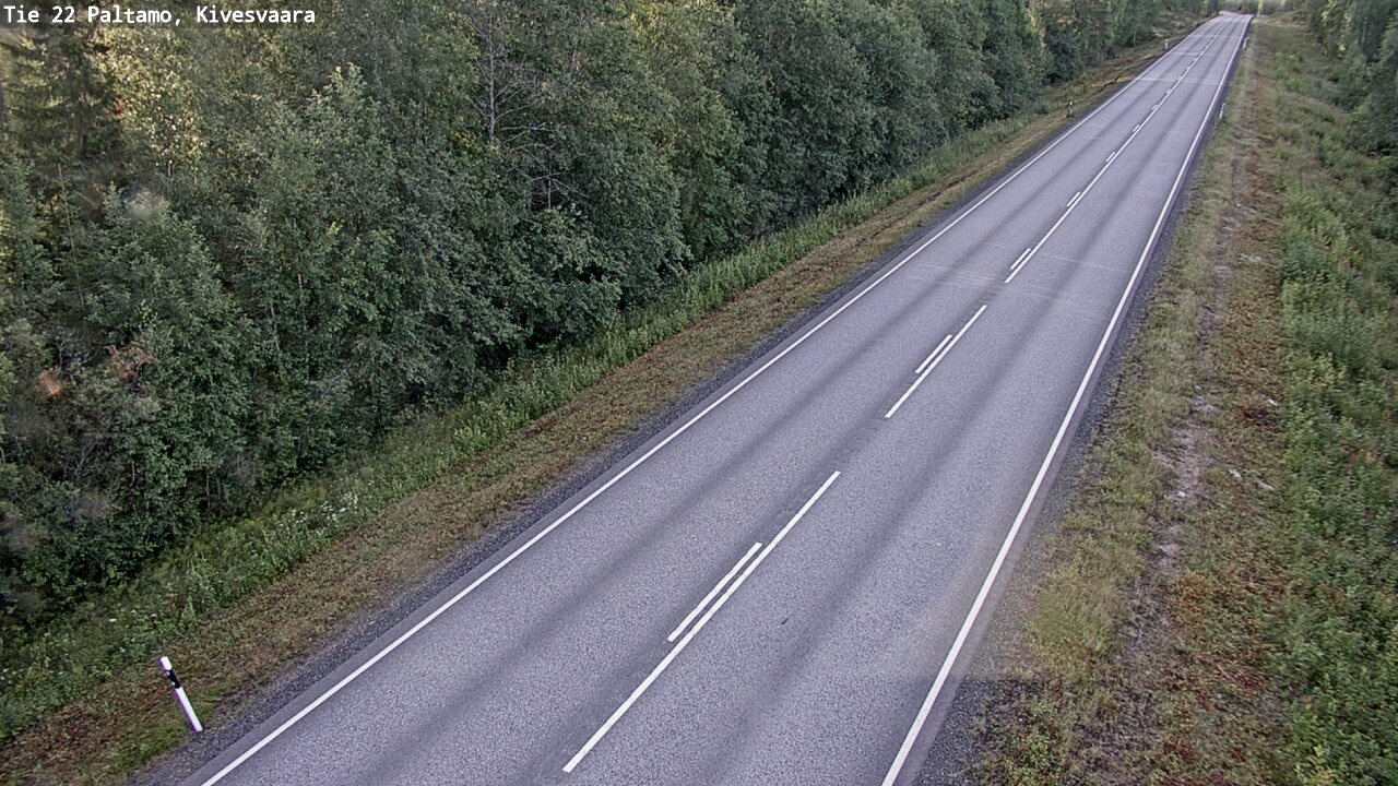 Weather Camera Image Väg 22 Paltamo, Kivesvaara, Paltamo, Kainuu