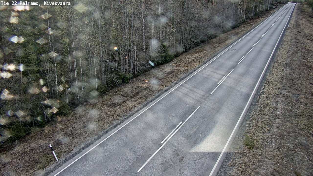 Weather Camera Image Väg 22 Paltamo, Kivesvaara, Paltamo, Kainuu