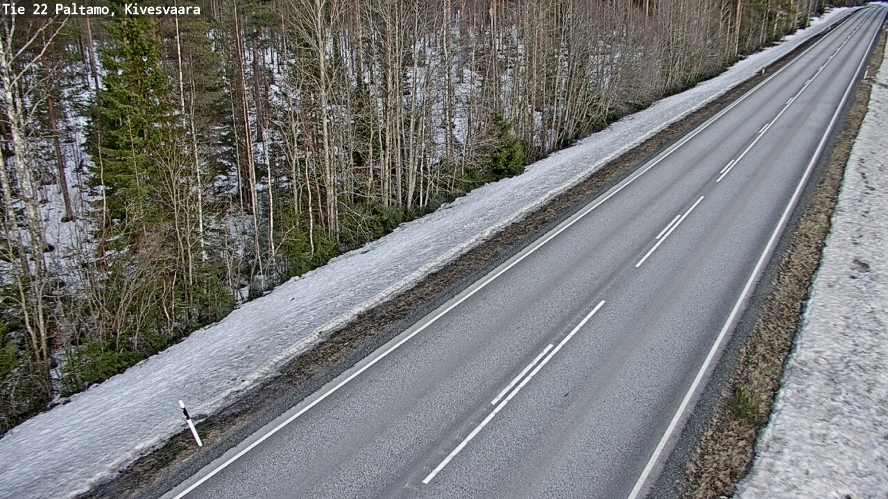 Weather Camera Image Road 22 Paltamo, Kivesvaara, Paltamo, Kainuu