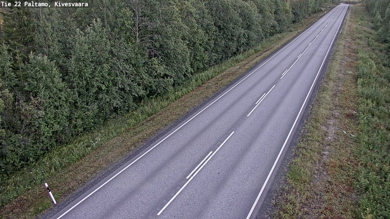 Weather Camera Image Väg 22 Paltamo, Kivesvaara, Paltamo, Kainuu