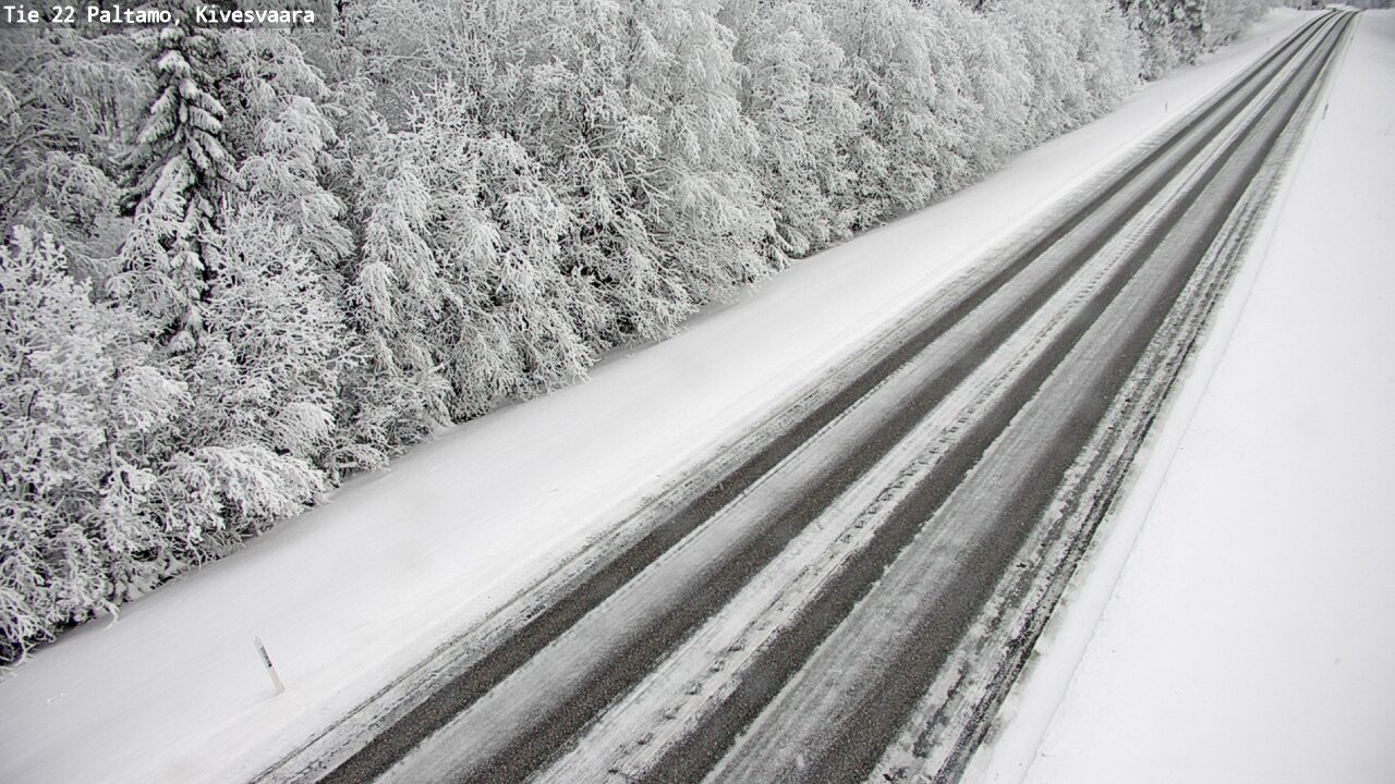Weather Camera Image Väg 22 Paltamo, Kivesvaara, Paltamo, Kainuu