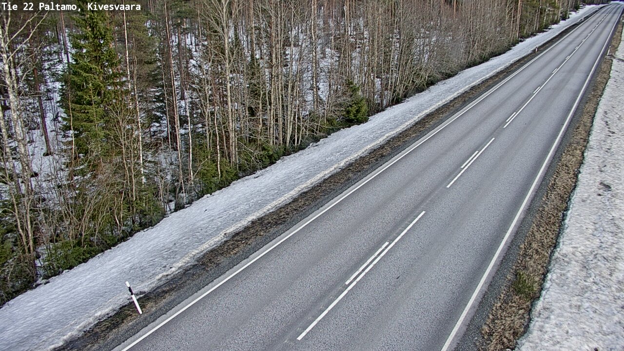 Weather Camera Image Väg 22 Paltamo, Kivesvaara, Paltamo, Kainuu