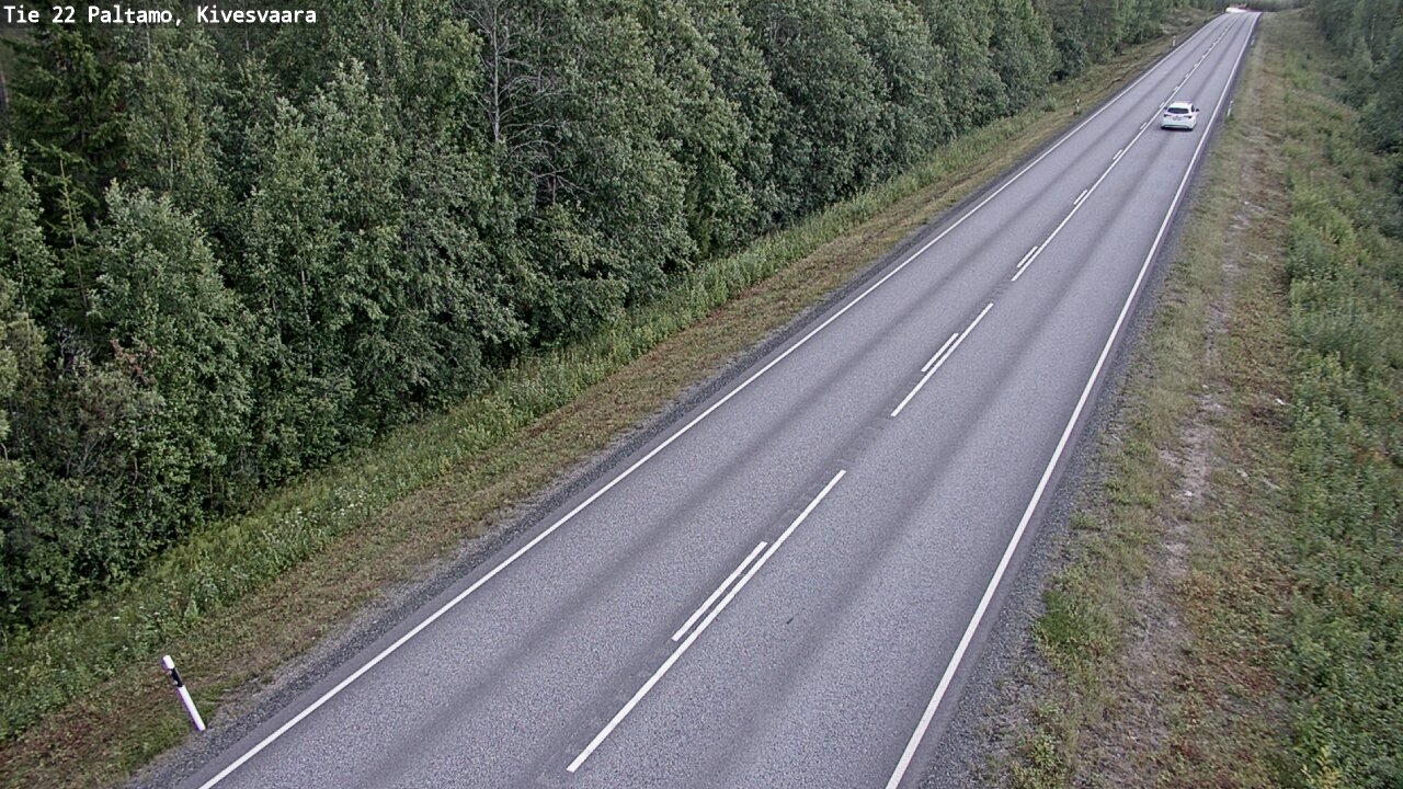 Weather Camera Image Väg 22 Paltamo, Kivesvaara, Paltamo, Kainuu