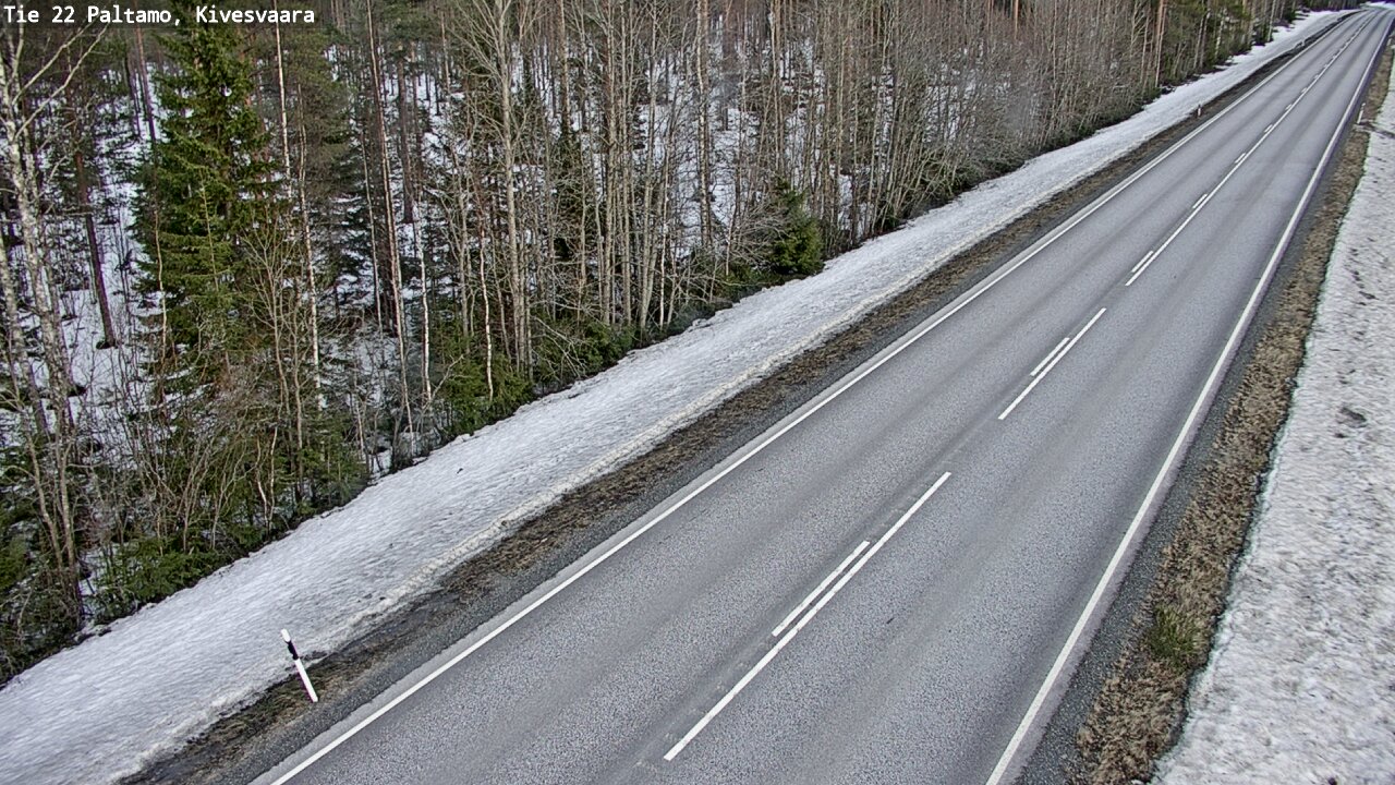 Weather Camera Image Väg 22 Paltamo, Kivesvaara, Paltamo, Kainuu