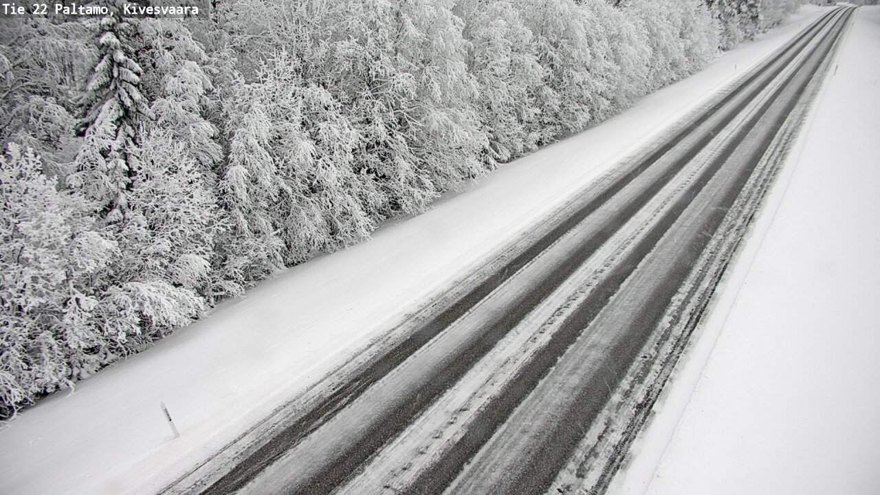 Weather Camera Image Väg 22 Paltamo, Kivesvaara, Paltamo, Kainuu
