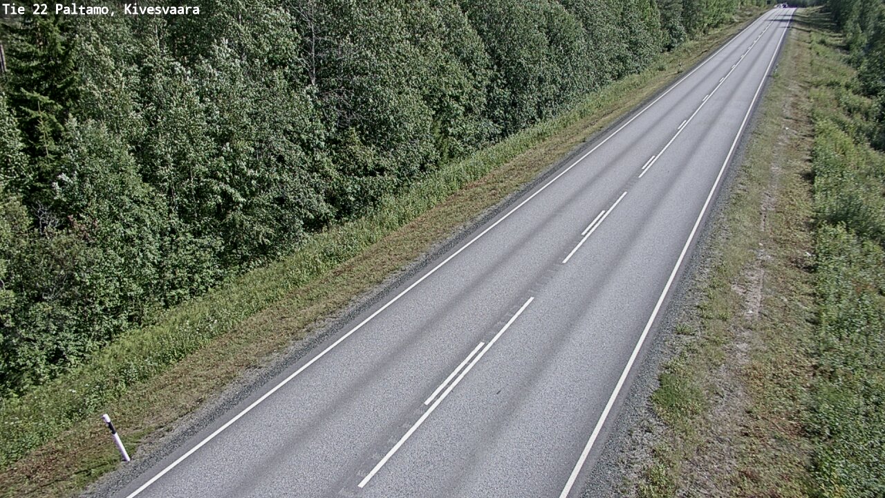 Weather Camera Image Väg 22 Paltamo, Kivesvaara, Paltamo, Kainuu