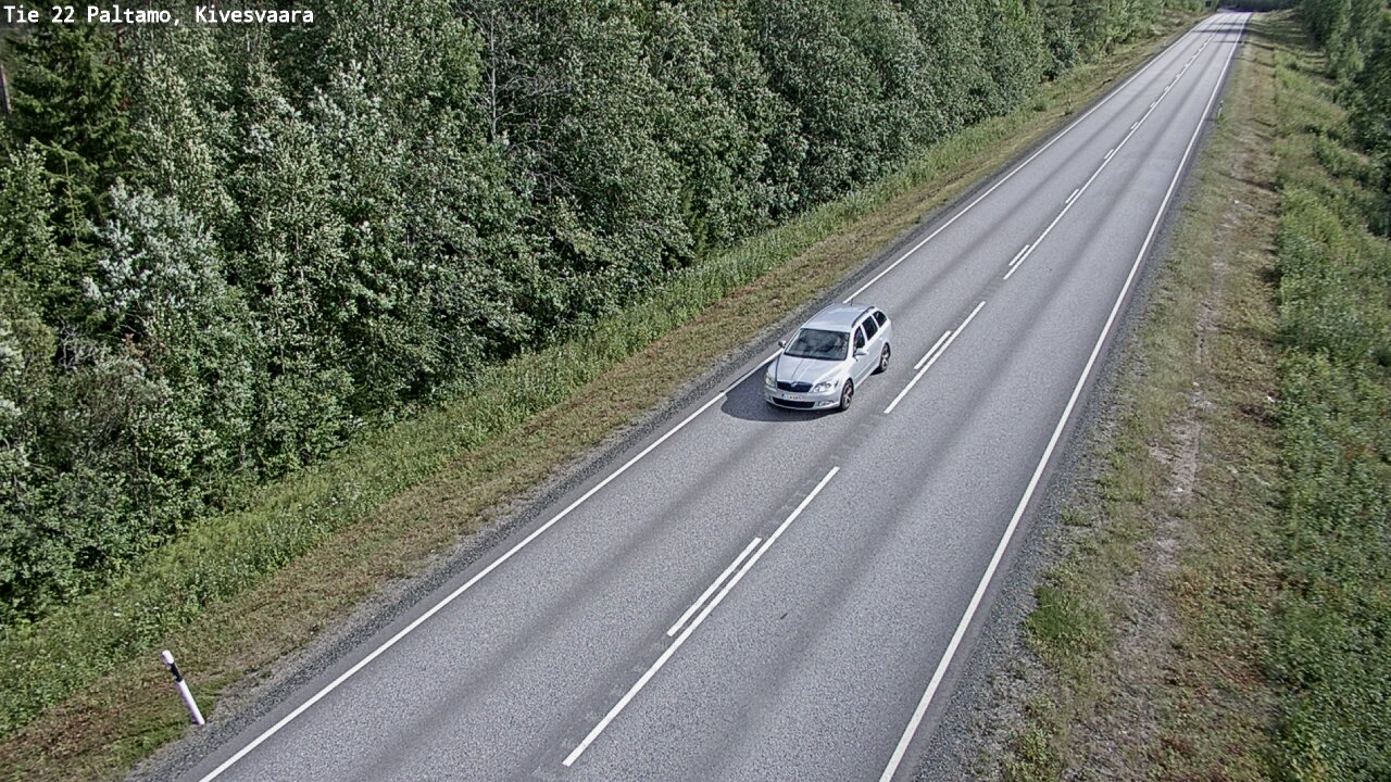 Weather Camera Image Väg 22 Paltamo, Kivesvaara, Paltamo, Kainuu