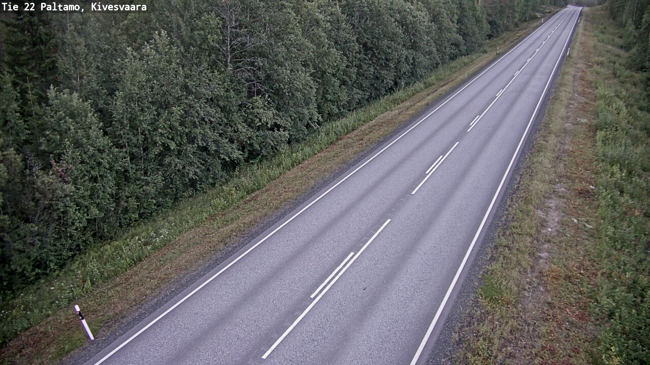 Weather Camera Image Väg 22 Paltamo, Kivesvaara, Paltamo, Kainuu