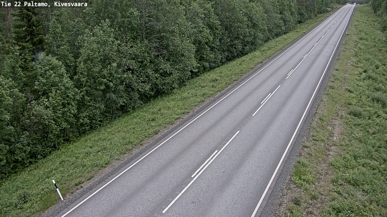 Weather Camera Image Väg 22 Paltamo, Kivesvaara, Paltamo, Kainuu