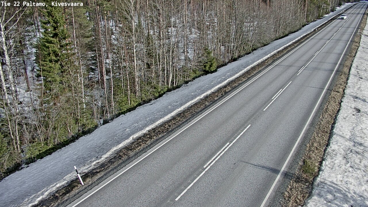 Weather Camera Image Väg 22 Paltamo, Kivesvaara, Paltamo, Kainuu