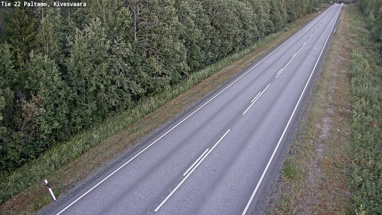 Weather Camera Image Väg 22 Paltamo, Kivesvaara, Paltamo, Kainuu
