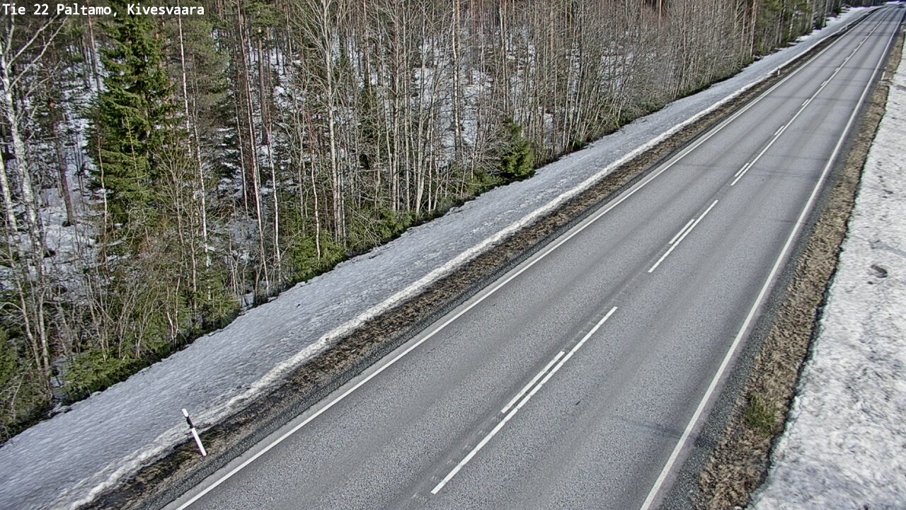 Weather Camera Image Väg 22 Paltamo, Kivesvaara, Paltamo, Kainuu
