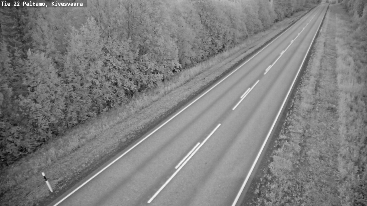 Weather Camera Image Väg 22 Paltamo, Kivesvaara, Paltamo, Kainuu