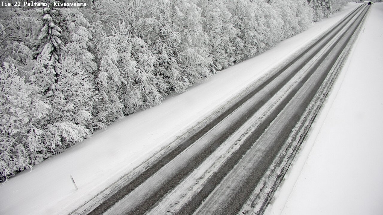 Weather Camera Image Väg 22 Paltamo, Kivesvaara, Paltamo, Kainuu