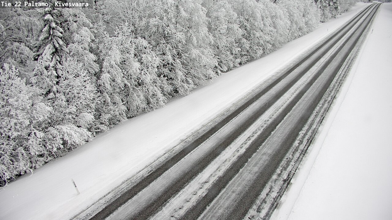 Weather Camera Image Väg 22 Paltamo, Kivesvaara, Paltamo, Kainuu