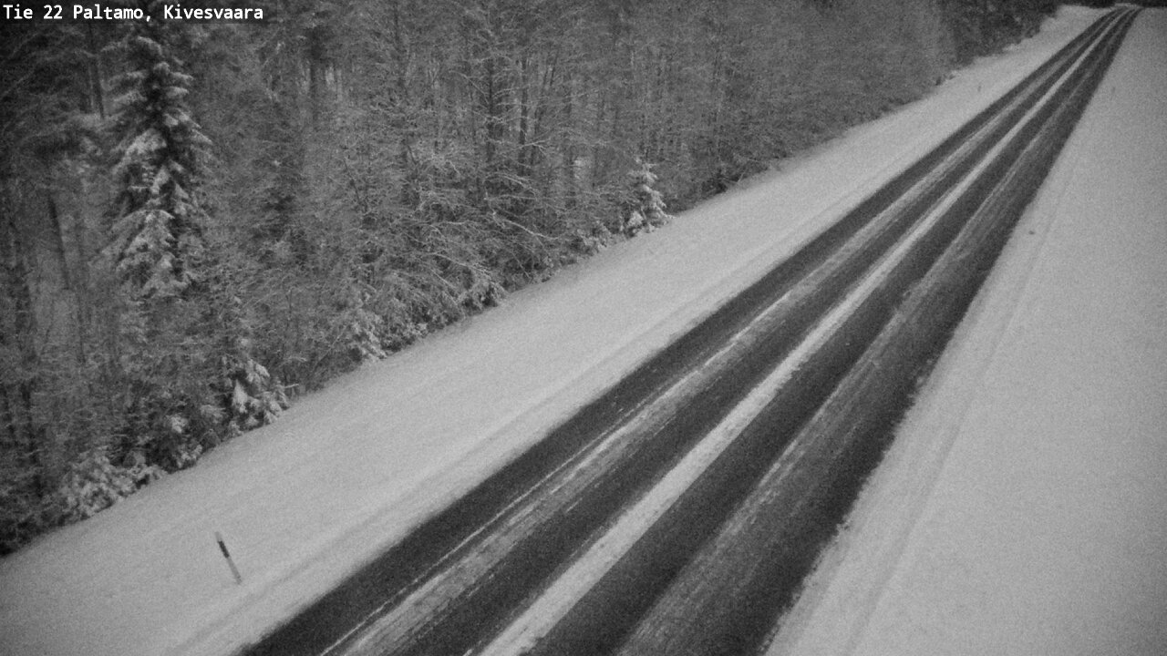 Weather Camera Image Väg 22 Paltamo, Kivesvaara, Paltamo, Kainuu