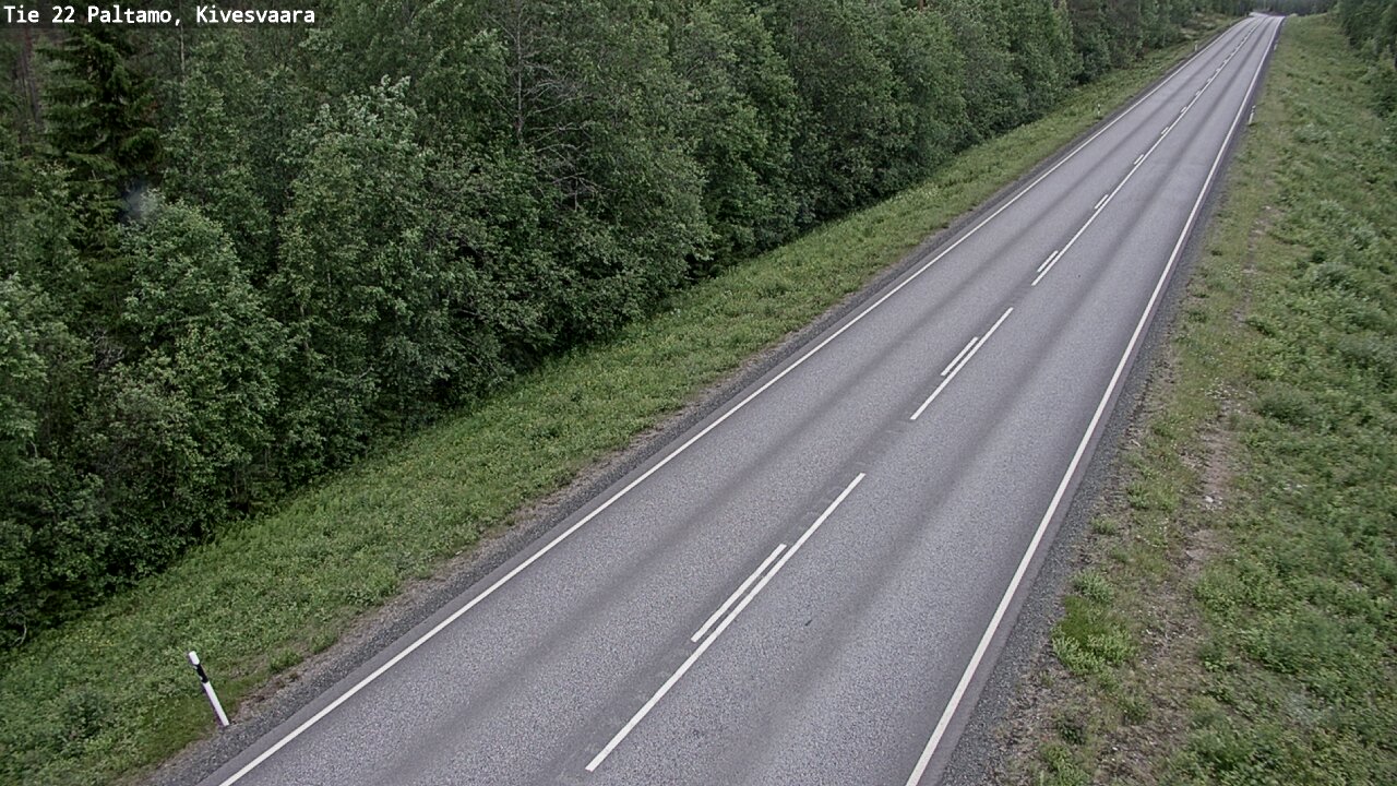 Weather Camera Image Väg 22 Paltamo, Kivesvaara, Paltamo, Kainuu