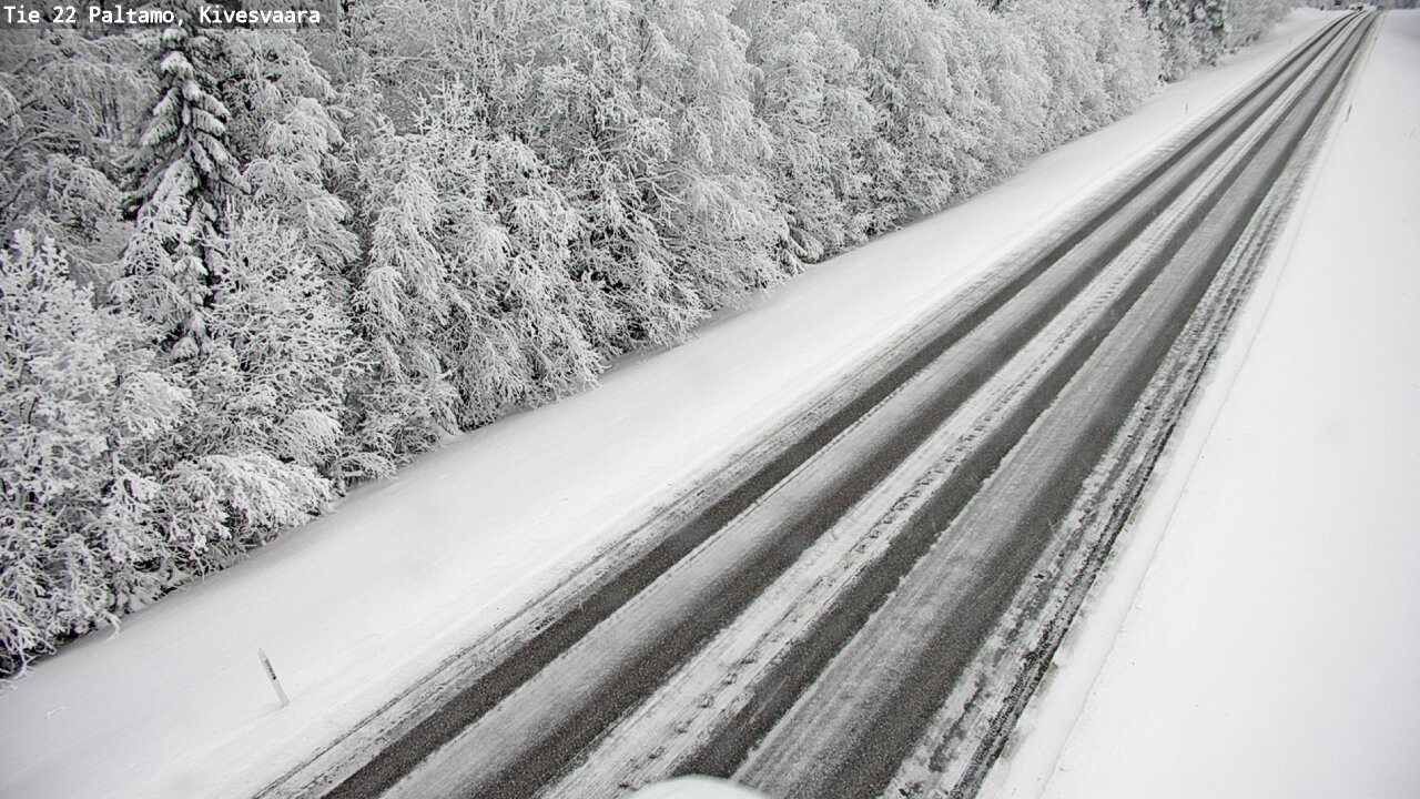 Weather Camera Image Väg 22 Paltamo, Kivesvaara, Paltamo, Kainuu