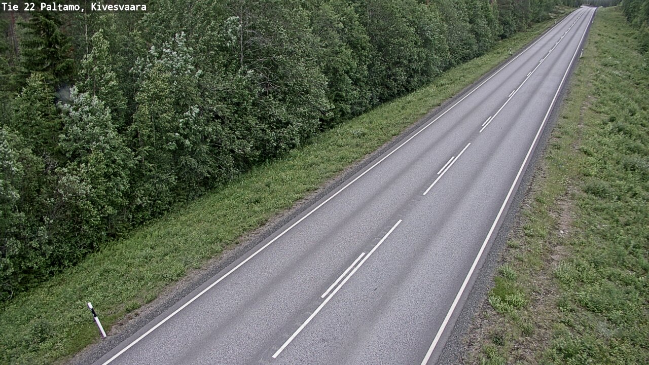 Weather Camera Image Väg 22 Paltamo, Kivesvaara, Paltamo, Kainuu