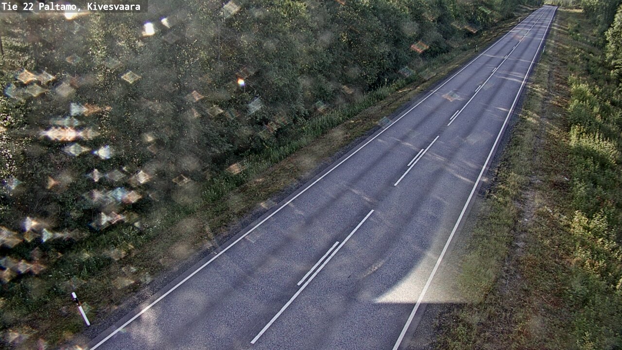 Weather Camera Image Väg 22 Paltamo, Kivesvaara, Paltamo, Kainuu