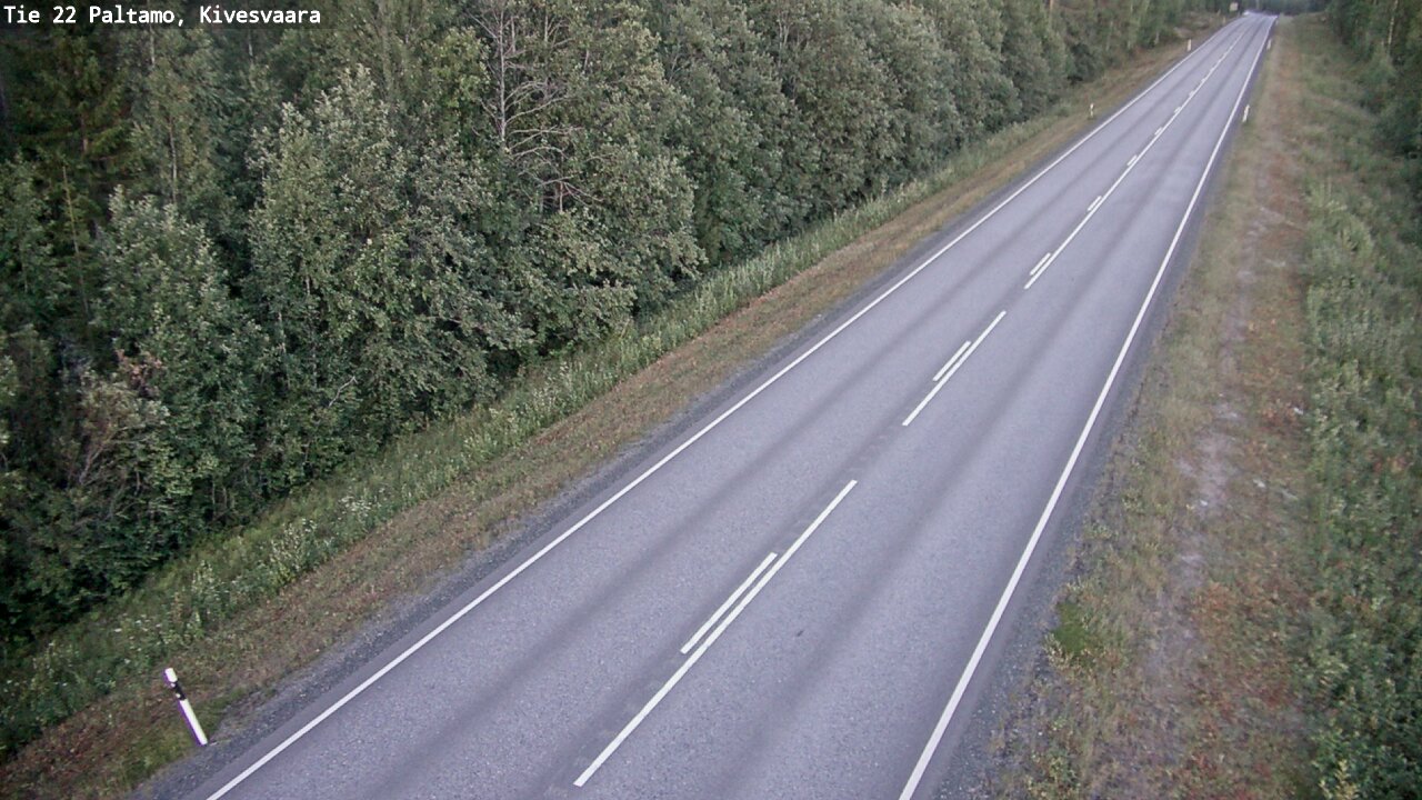 Weather Camera Image Väg 22 Paltamo, Kivesvaara, Paltamo, Kainuu