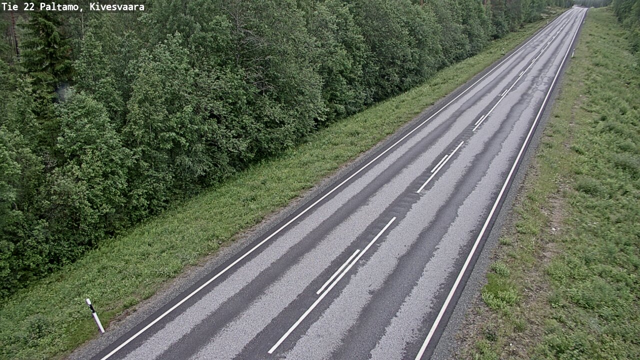 Weather Camera Image Väg 22 Paltamo, Kivesvaara, Paltamo, Kainuu