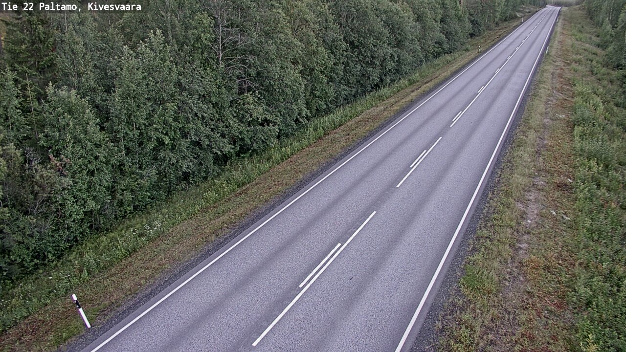 Weather Camera Image Väg 22 Paltamo, Kivesvaara, Paltamo, Kainuu