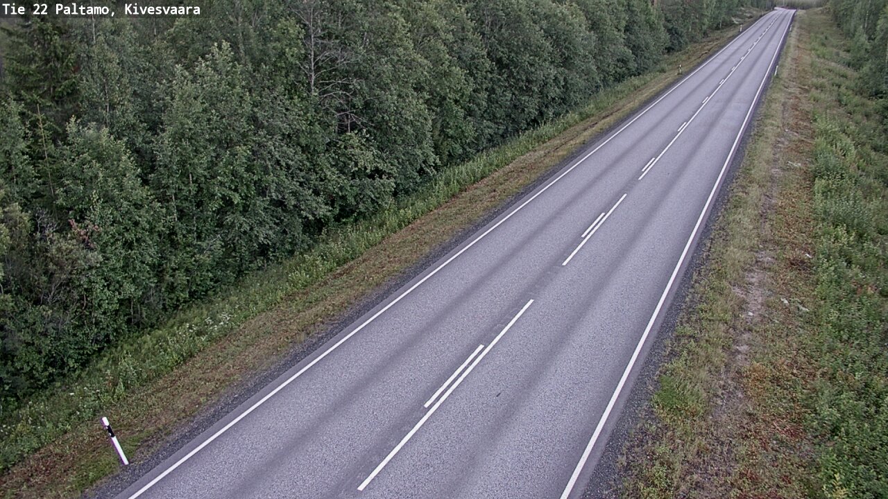 Weather Camera Image Väg 22 Paltamo, Kivesvaara, Paltamo, Kainuu