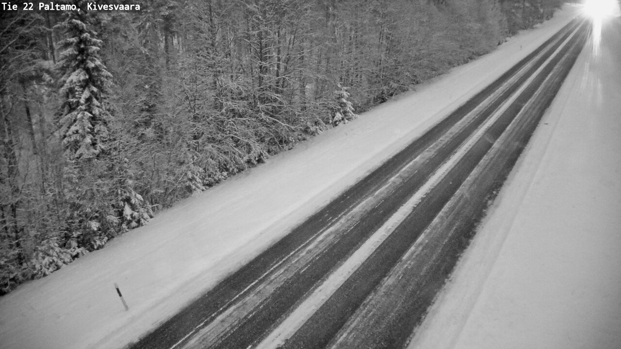 Weather Camera Image Väg 22 Paltamo, Kivesvaara, Paltamo, Kainuu