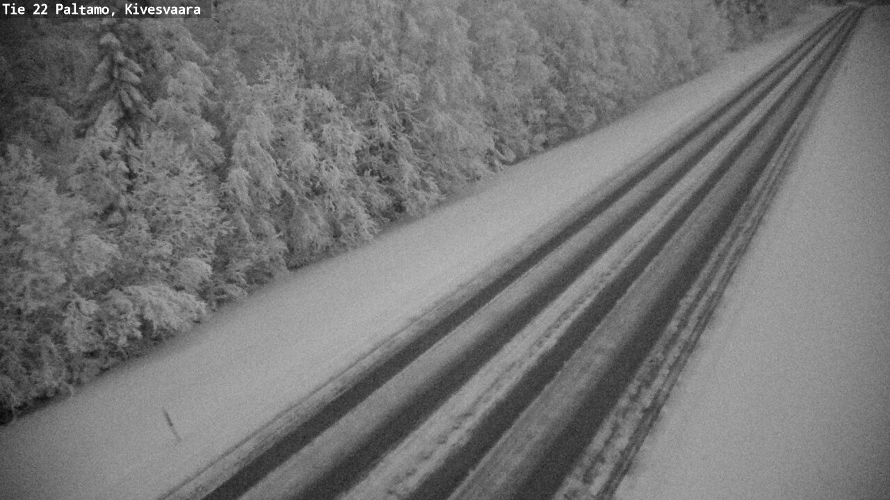 Weather Camera Image Väg 22 Paltamo, Kivesvaara, Paltamo, Kainuu