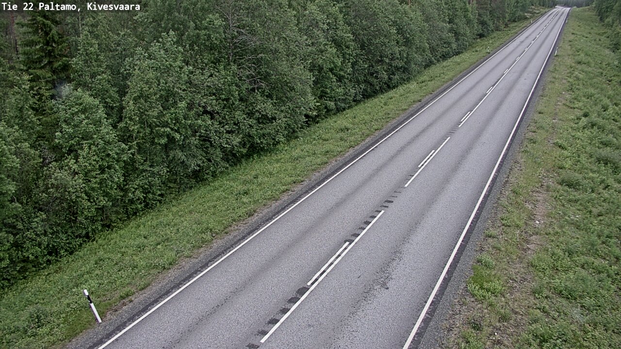 Weather Camera Image Väg 22 Paltamo, Kivesvaara, Paltamo, Kainuu