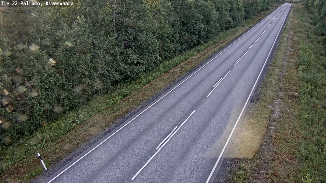 Weather Camera Image Väg 22 Paltamo, Kivesvaara, Paltamo, Kainuu
