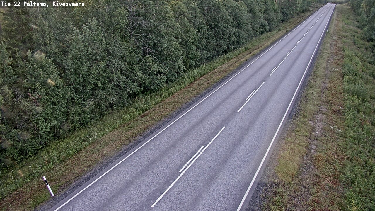 Weather Camera Image Väg 22 Paltamo, Kivesvaara, Paltamo, Kainuu