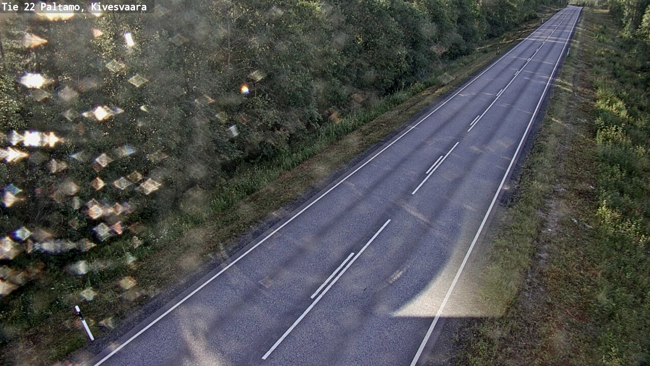 Weather Camera Image Väg 22 Paltamo, Kivesvaara, Paltamo, Kainuu