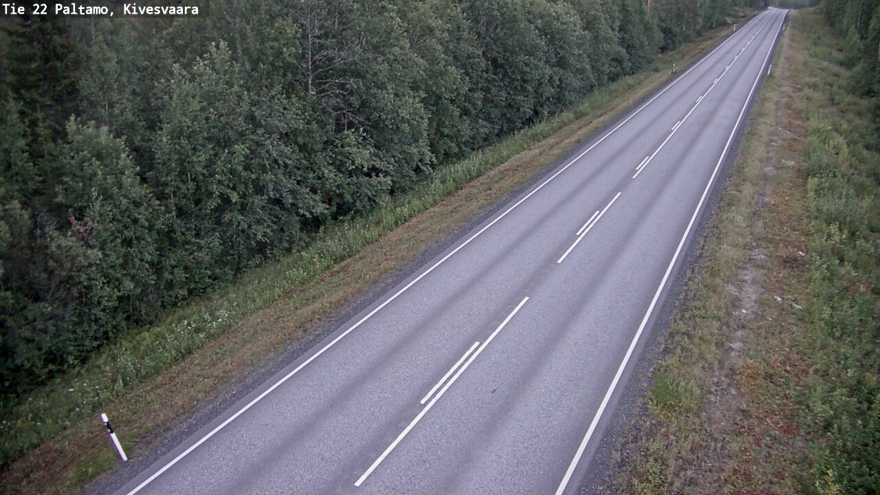 Weather Camera Image Väg 22 Paltamo, Kivesvaara, Paltamo, Kainuu