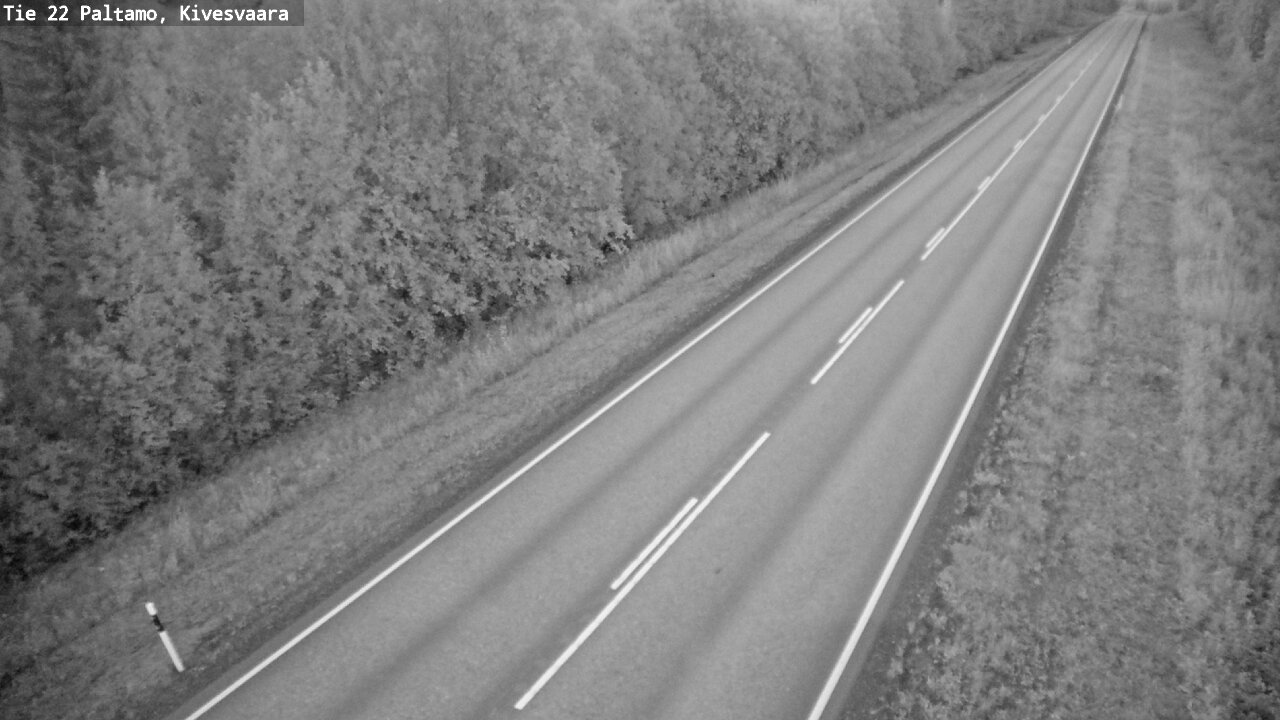 Weather Camera Image Väg 22 Paltamo, Kivesvaara, Paltamo, Kainuu