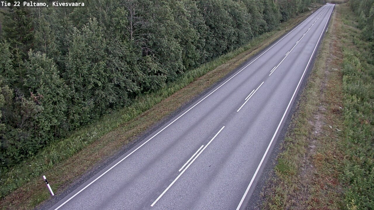 Weather Camera Image Väg 22 Paltamo, Kivesvaara, Paltamo, Kainuu