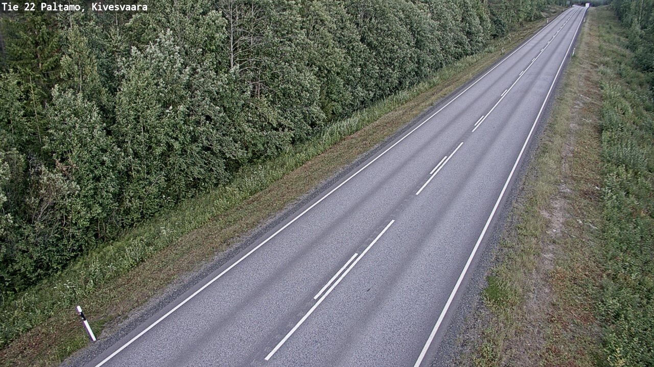 Weather Camera Image Väg 22 Paltamo, Kivesvaara, Paltamo, Kainuu