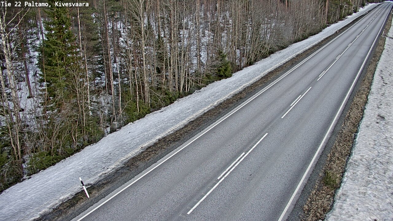 Weather Camera Image Road 22 Paltamo, Kivesvaara, Paltamo, Kainuu