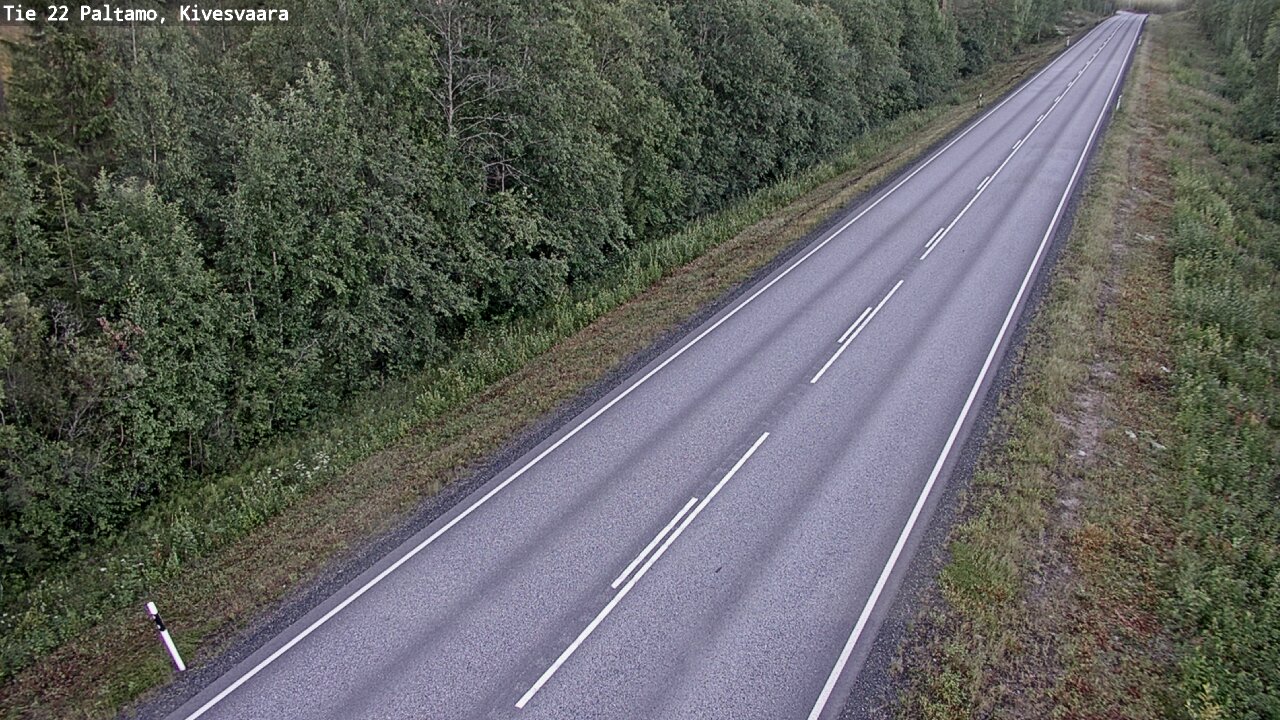 Weather Camera Image Väg 22 Paltamo, Kivesvaara, Paltamo, Kainuu