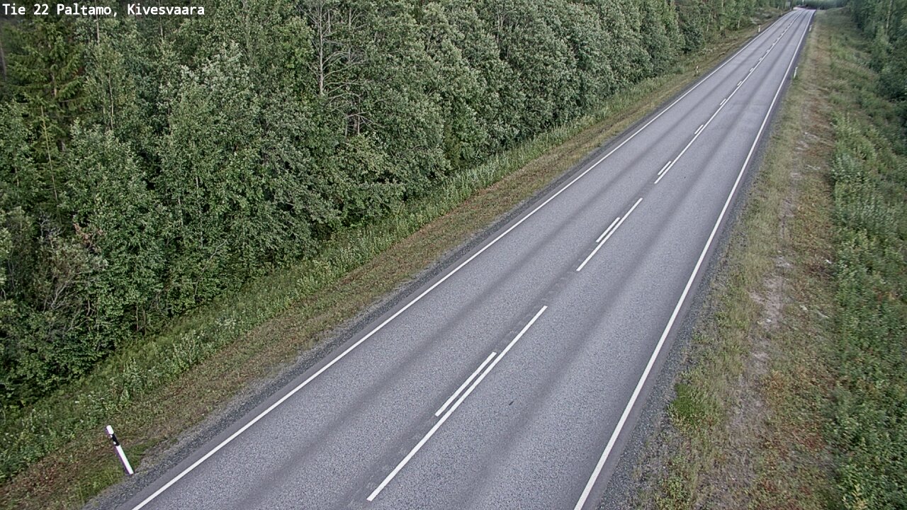 Weather Camera Image Väg 22 Paltamo, Kivesvaara, Paltamo, Kainuu