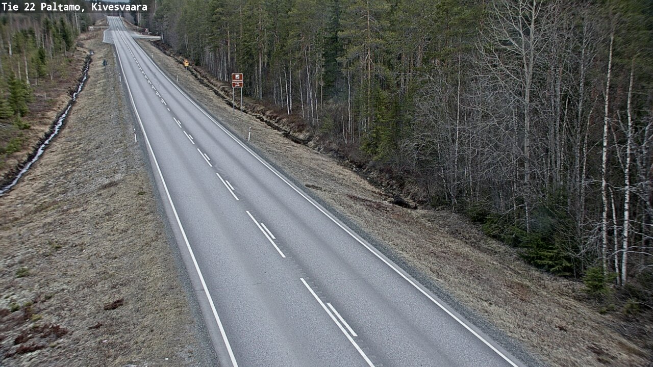 Weather Camera Image Väg 22 Paltamo, Kivesvaara, Paltamo, Kainuu