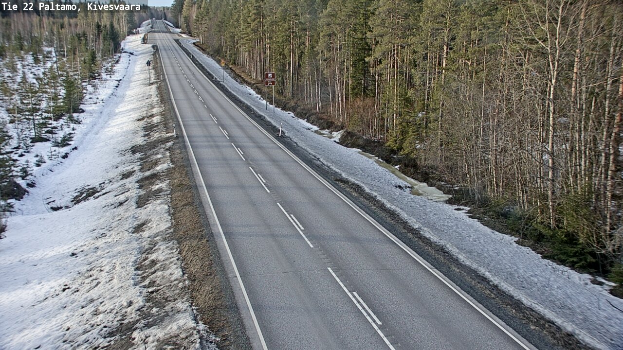 Weather Camera Image Road 22 Paltamo, Kivesvaara, Paltamo, Kainuu