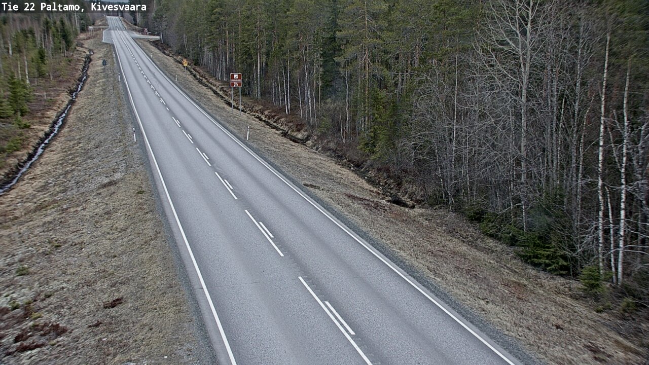 Weather Camera Image Road 22 Paltamo, Kivesvaara, Paltamo, Kainuu