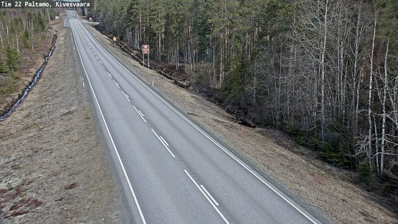 Weather Camera Image Road 22 Paltamo, Kivesvaara, Paltamo, Kainuu