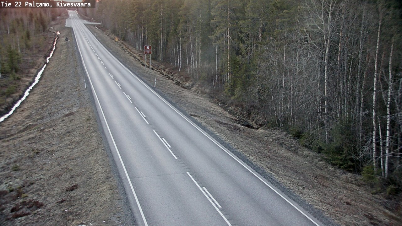 Weather Camera Image Road 22 Paltamo, Kivesvaara, Paltamo, Kainuu