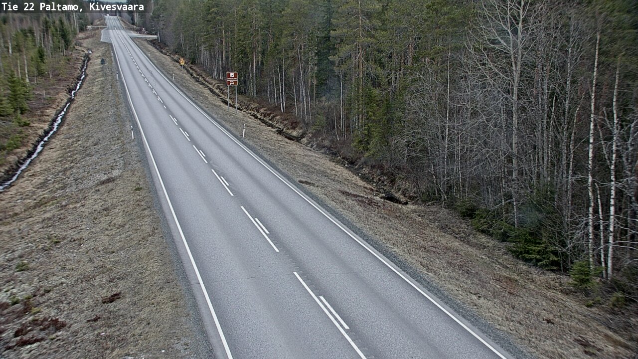 Weather Camera Image Väg 22 Paltamo, Kivesvaara, Paltamo, Kainuu