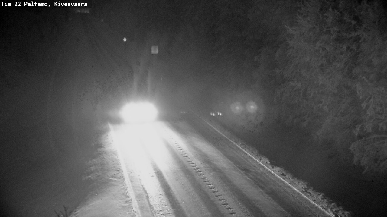 Weather Camera Image Väg 22 Paltamo, Kivesvaara, Paltamo, Kainuu