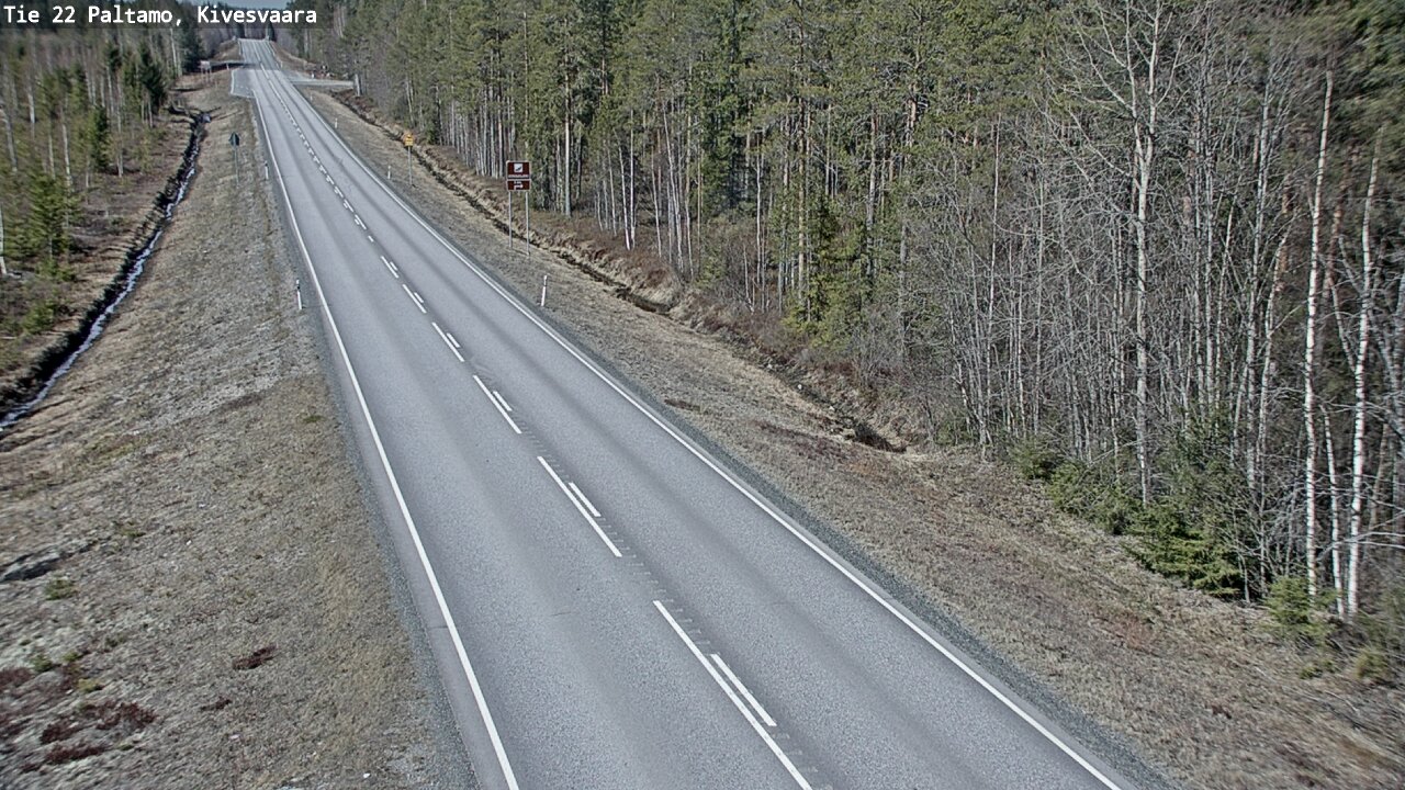 Weather Camera Image Road 22 Paltamo, Kivesvaara, Paltamo, Kainuu