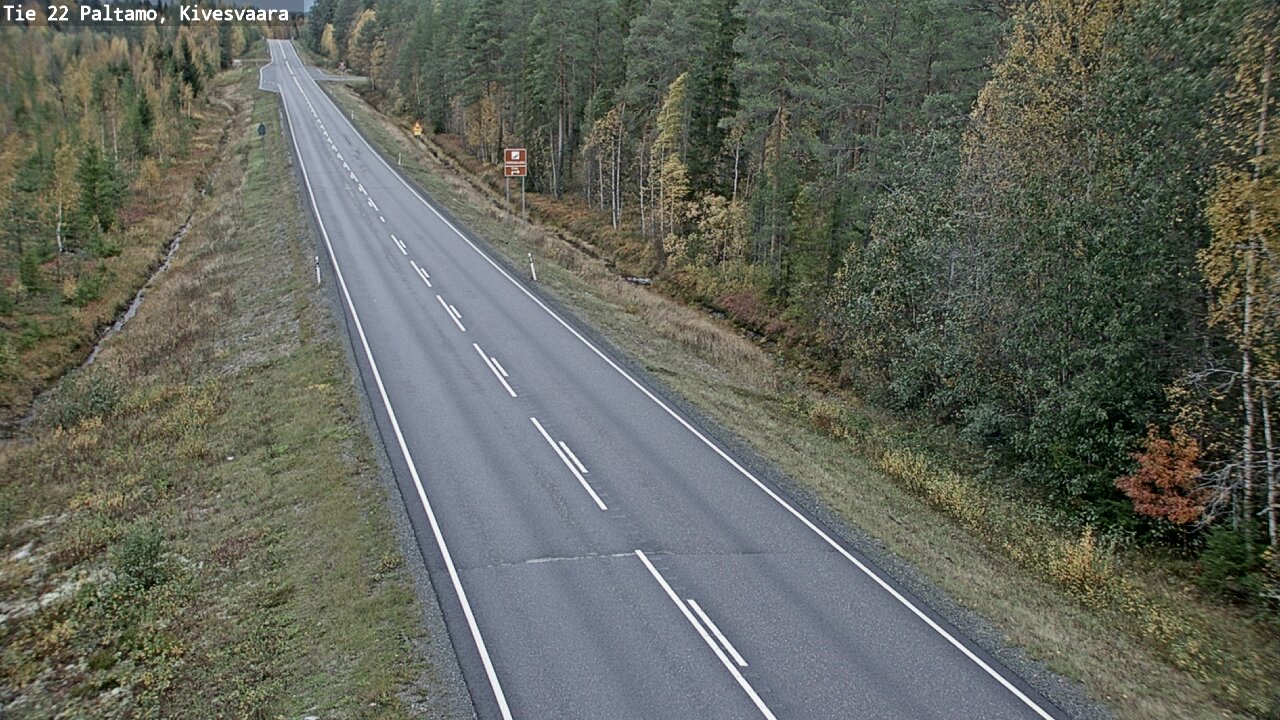 Weather Camera Image Road 22 Paltamo, Kivesvaara, Paltamo, Kainuu